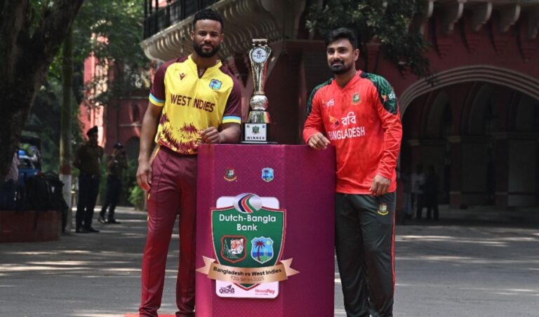 T20I series trophy unveiled at historic CRB Cricket Gurukul, GOLN