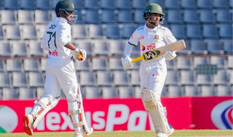Bangladesh Create Test History: Four Top-Order Fifties Lead by Shanto