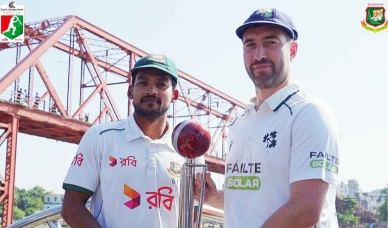 Bangladesh Sent to Field After Losing the Toss; Hasan Murad Makes Test Debut