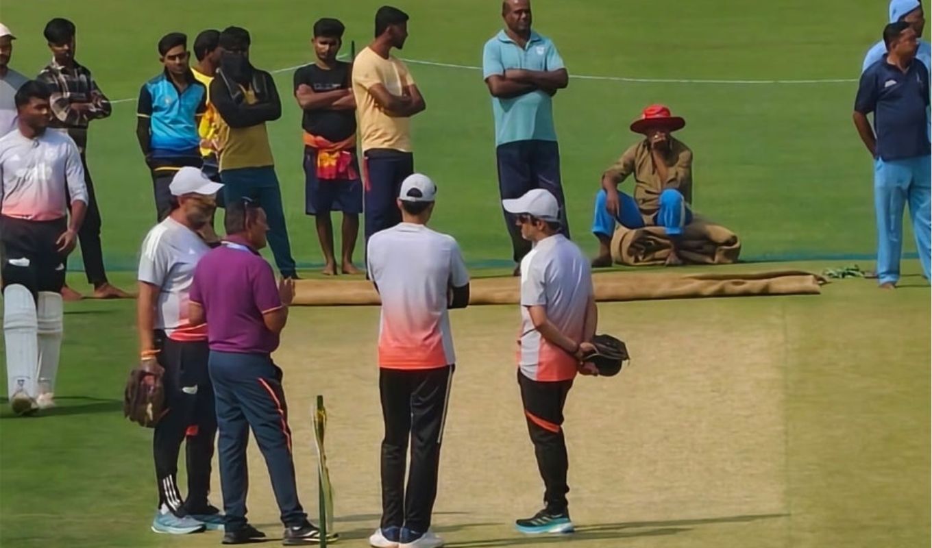 India’s Top Talent Under Gambhir’s Eye 1 Team India Holds Pitch-Side Roundtable at Eden Gardens – Gambhir Steps In to Help Sudharsan Regain
