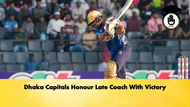Dhaka Capitals Honour Late Coach With Victory Cricket Gurukul, GOLN