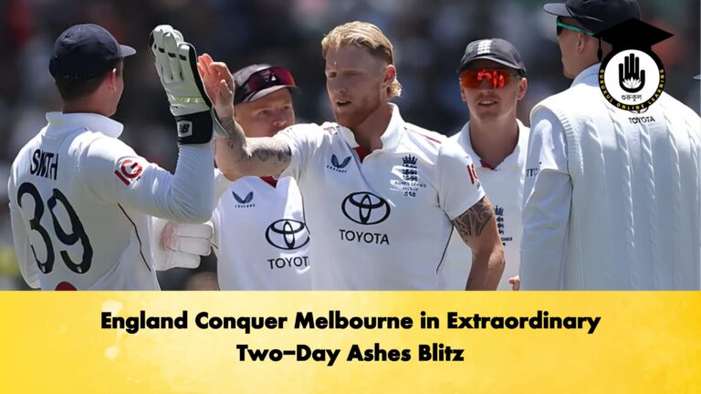 England Conquer Melbourne in Extraordinary Two Day Ashes Blitz Cricket Gurukul, GOLN