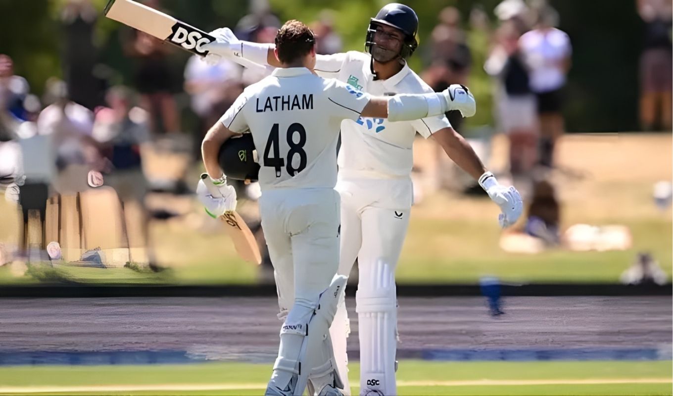 Latham’s Century and Ravindra’s Blitz Leave Visitors Reeling 1 Latham’s Century and Ravindra’s Blitz Leave Visitors Reeling