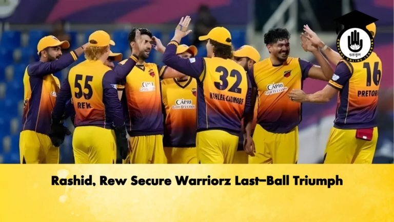Rashid Rew Secure Warriorz Last Ball Triumph Cricket Gurukul, GOLN