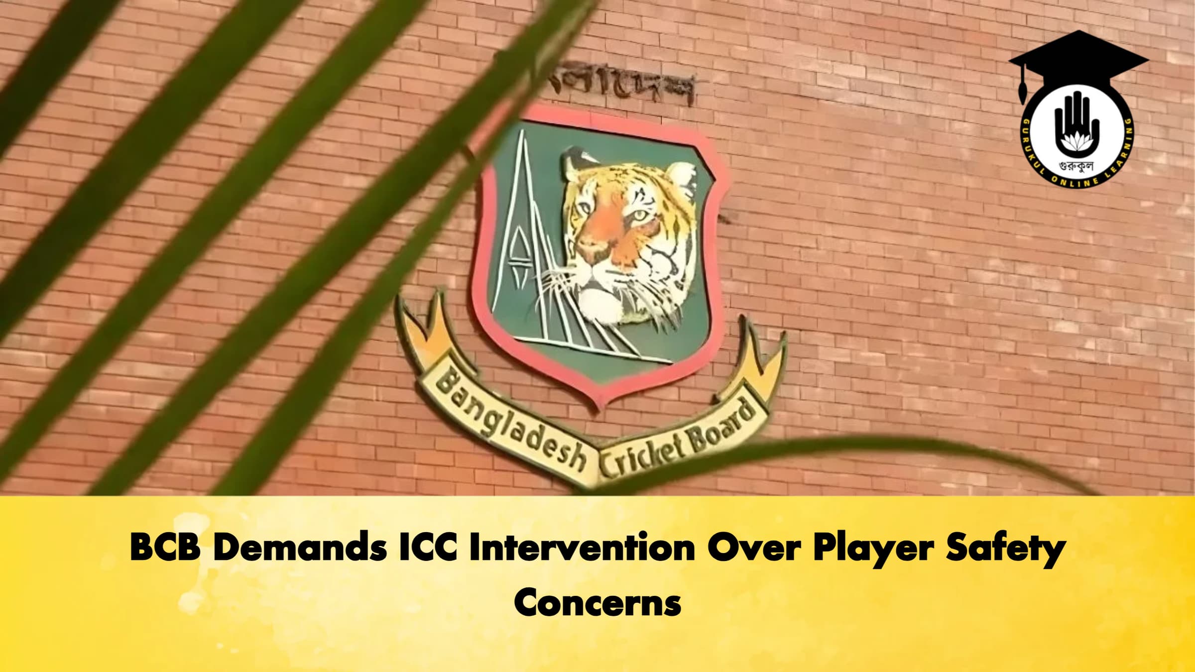 BCB Demands ICC Intervention Over Player Safety Concerns Cricket Gurukul, GOLN