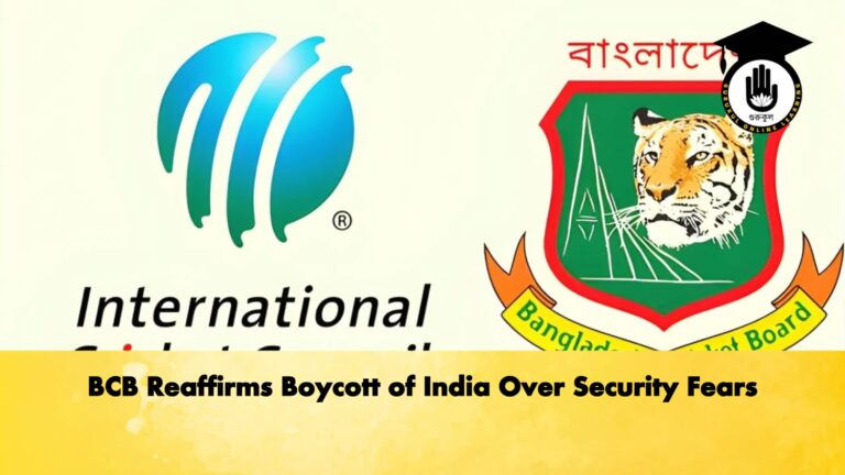 BCB Reaffirms Boycott of India Over Security Fears Cricket Gurukul, GOLN