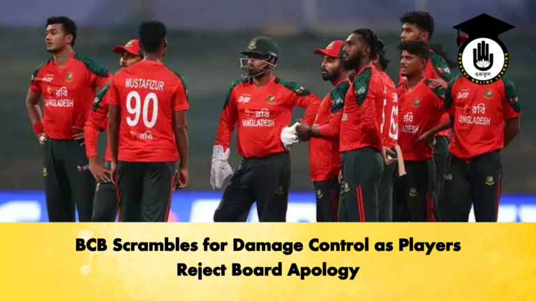 BCB Scrambles for Damage Control as Players Reject Board Apology Cricket Gurukul, GOLN