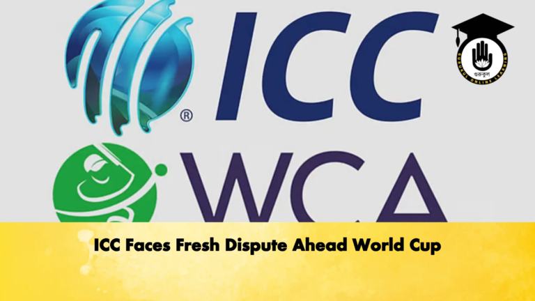 ICC Faces Fresh Dispute Ahead World Cup Cricket Gurukul, GOLN