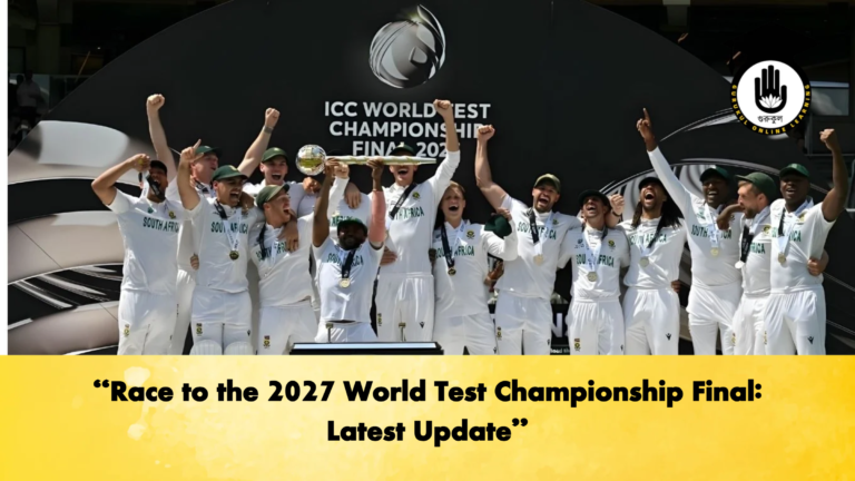 Race to the 2027 World Test Championship Final Latest Update Cricket Gurukul, GOLN