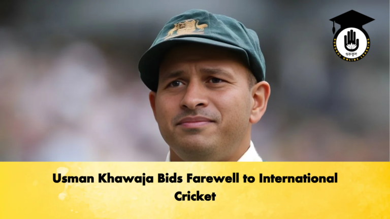 Usman Khawaja Bids Farewell to International Cricket Cricket Gurukul, GOLN