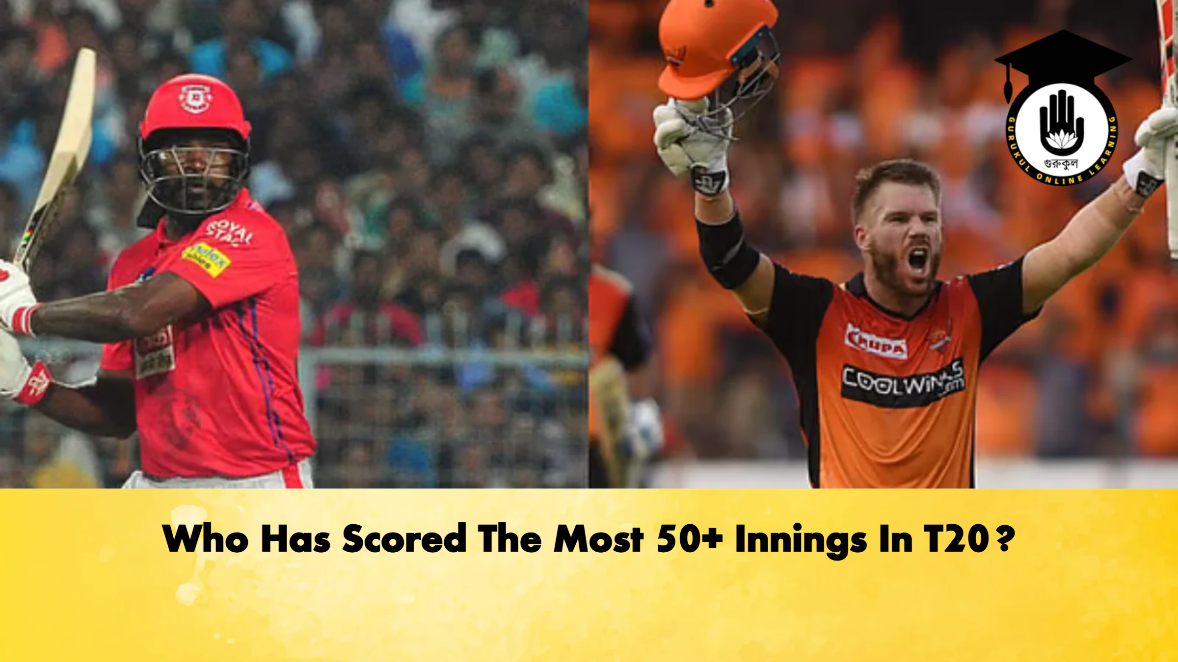 Who Has Scored The Most 50 Innings In T20 Cricket Gurukul, GOLN