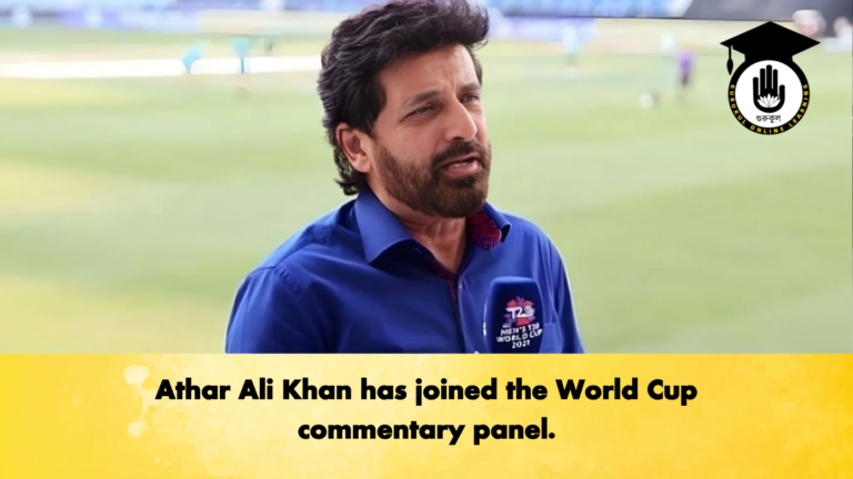 Athar Ali Khan has joined the World Cup commentary panel Cricket Gurukul, GOLN