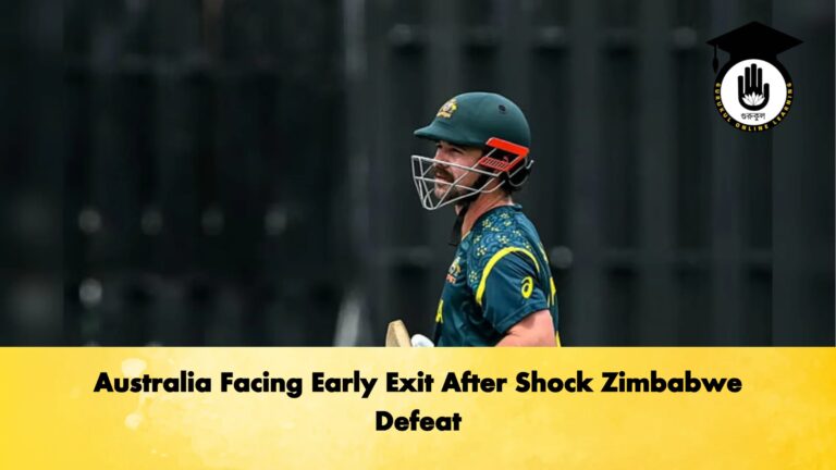 Australia Facing Early Exit After Shock Zimbabwe Defeat Cricket Gurukul, GOLN