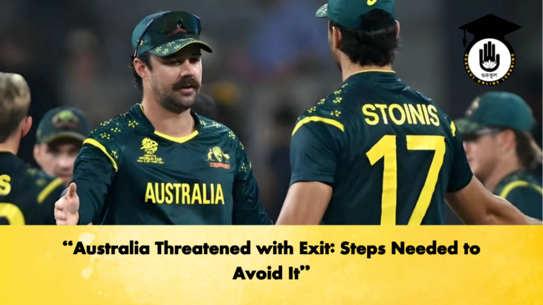 Australia Threatened with Exit Steps Needed to Avoid It Cricket Gurukul, GOLN