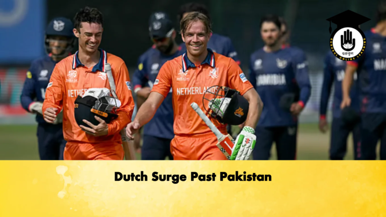 Dutch Surge Past Pakistan Cricket Gurukul, GOLN