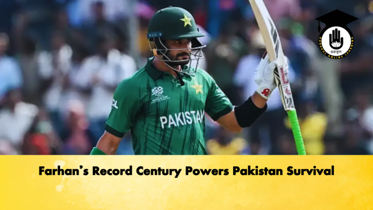 Farhans Record Century Powers Pakistan Survival Cricket Gurukul, GOLN