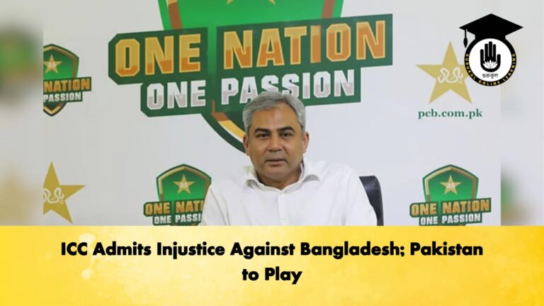 ICC Admits Injustice Against Bangladesh Pakistan to Play Cricket Gurukul, GOLN
