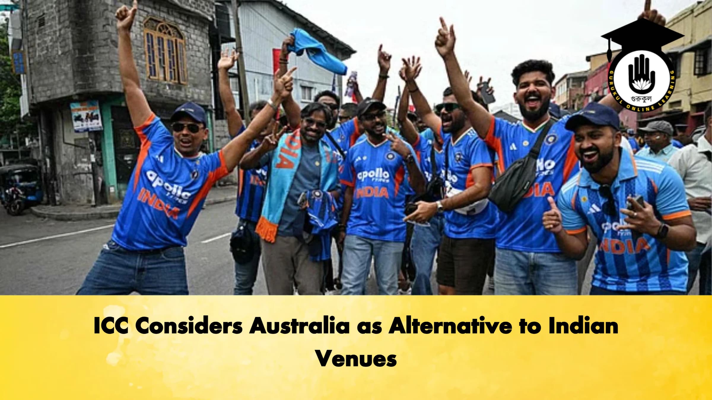 ICC Considers Australia as Alternative to Indian Venues Cricket Gurukul, GOLN