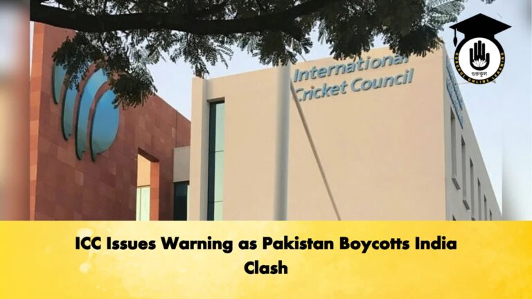 ICC Issues Warning as Pakistan Boycotts India Clash Cricket Gurukul, GOLN