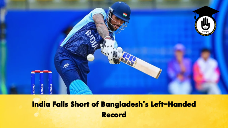 India Falls Short of Bangladeshs Left Handed Record Cricket Gurukul, GOLN