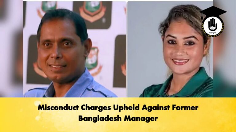 Misconduct Charges Upheld Against Former Bangladesh Manager Cricket Gurukul, GOLN