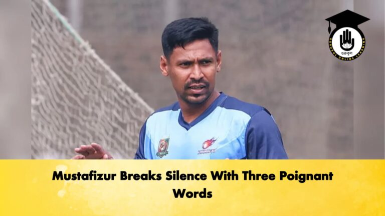 Mustafizur Breaks Silence With Three Poignant Words Cricket Gurukul, GOLN