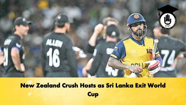 New Zealand Crush Hosts as Sri Lanka Exit World Cup Cricket Gurukul, GOLN
