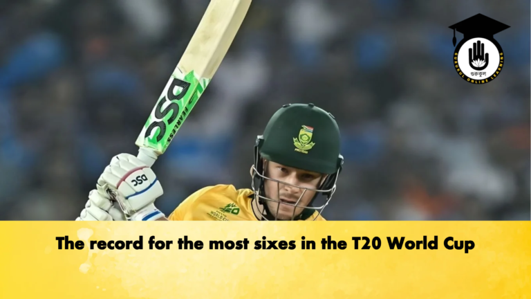 The record for the most sixes in the T20 World Cup Cricket Gurukul, GOLN