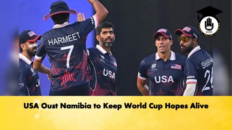 USA Oust Namibia to Keep World Cup Hopes Alive Cricket Gurukul, GOLN