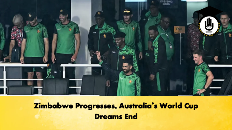 Zimbabwe Progresses Australias World Cup Dreams End Cricket Gurukul, GOLN