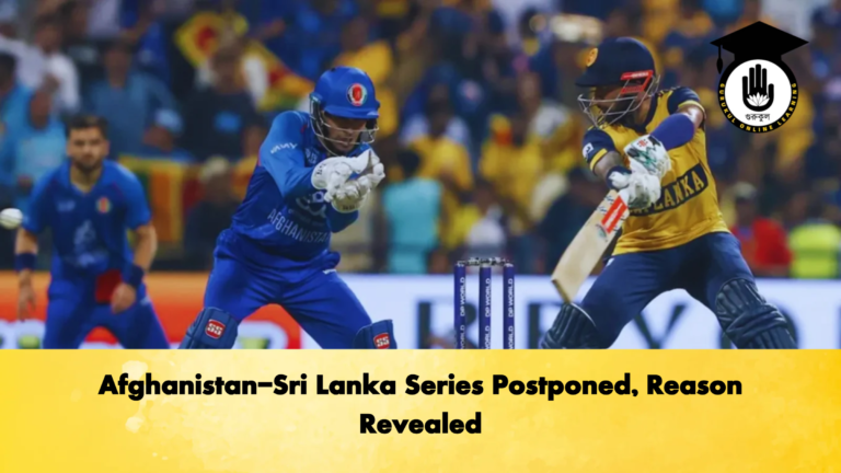 Afghanistan Sri Lanka Series Postponed Reason Revealed Cricket Gurukul, GOLN