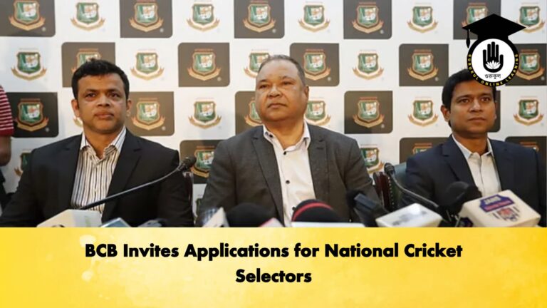 BCB Invites Applications for National Cricket Selectors 1 Cricket Gurukul, GOLN
