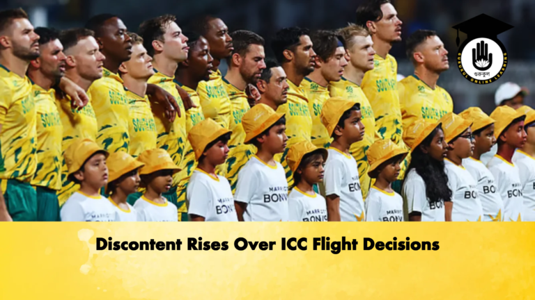 Discontent Rises Over ICC Flight Decisions Cricket Gurukul, GOLN