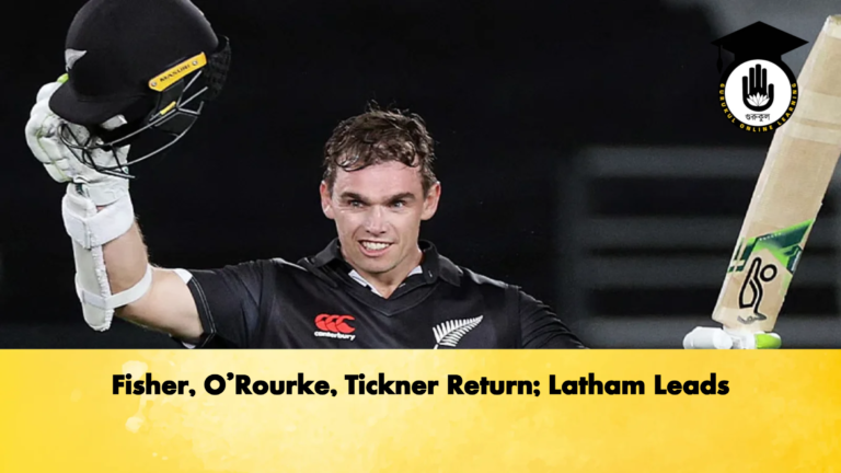 Fisher ORourke Tickner Return Latham Leads 2 Cricket Gurukul, GOLN