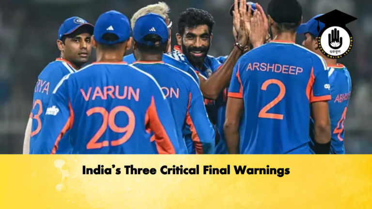 Indias Three Critical Final Warnings Cricket Gurukul, GOLN