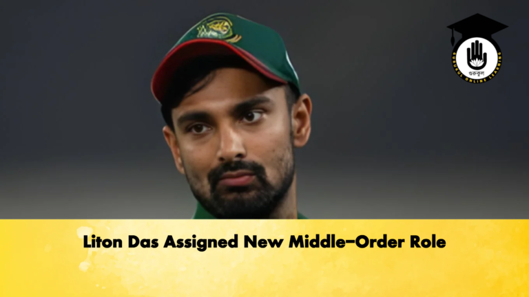 Liton Das Assigned New Middle Order Role Cricket Gurukul, GOLN
