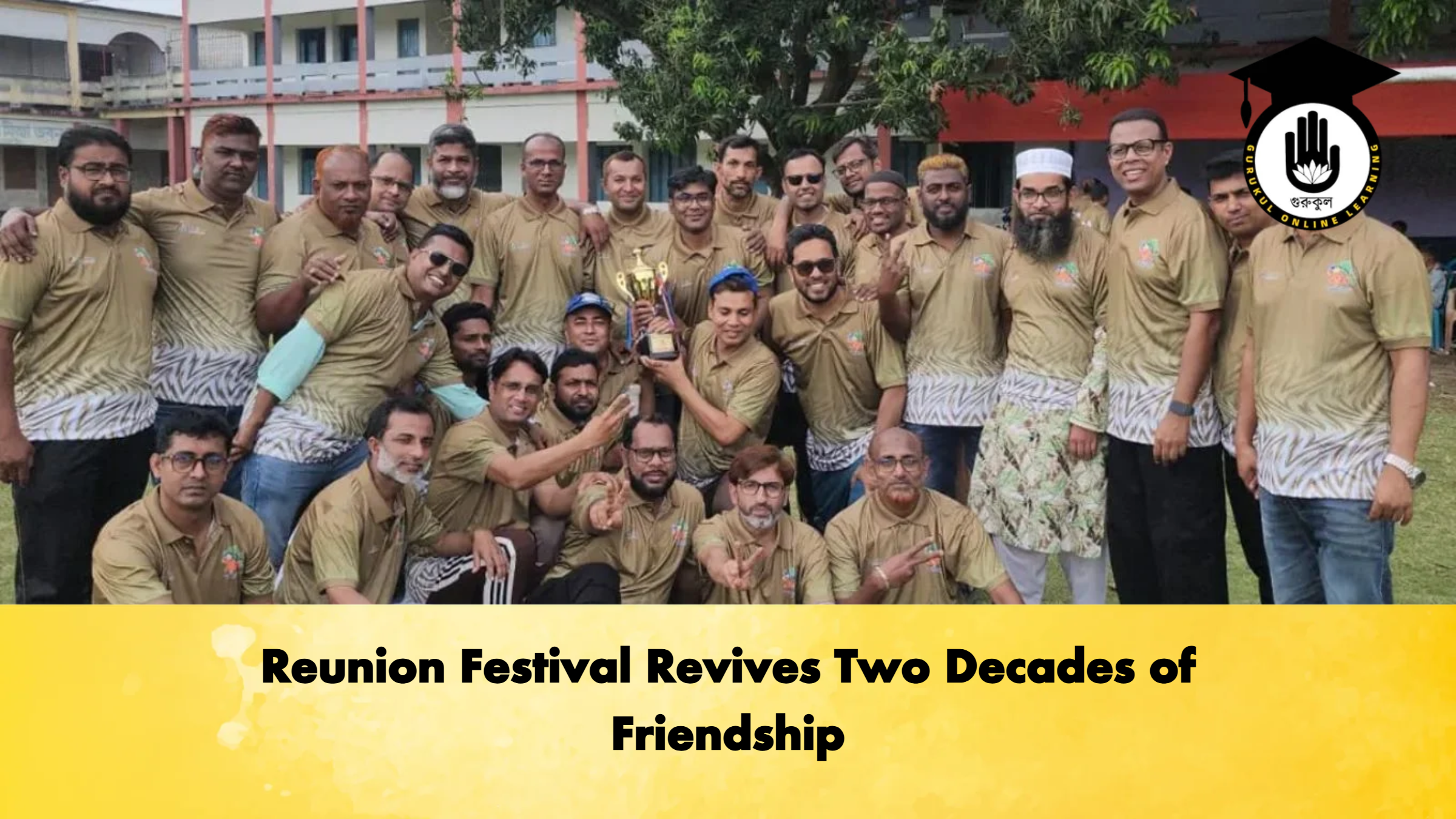 Reunion Festival Revives Two Decades of Friendship Cricket Gurukul, GOLN