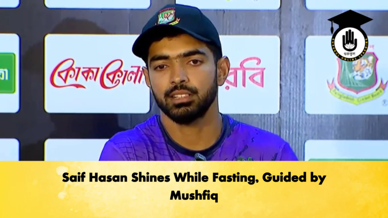 Saif Hasan Shines While Fasting Guided by Mushfiq Cricket Gurukul, GOLN