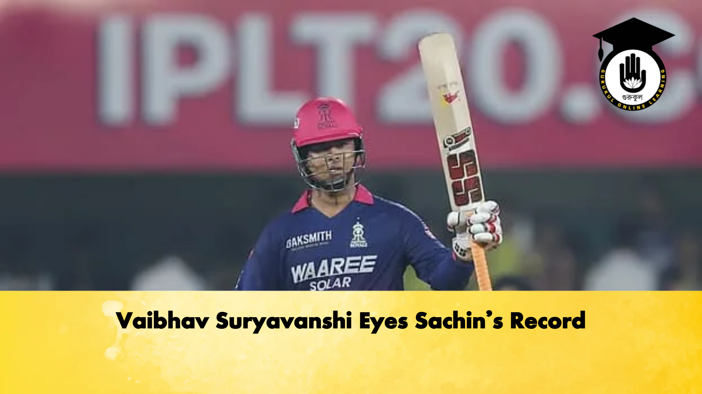 Vaibhav Suryavanshi Eyes Sachins Record Cricket Gurukul, GOLN