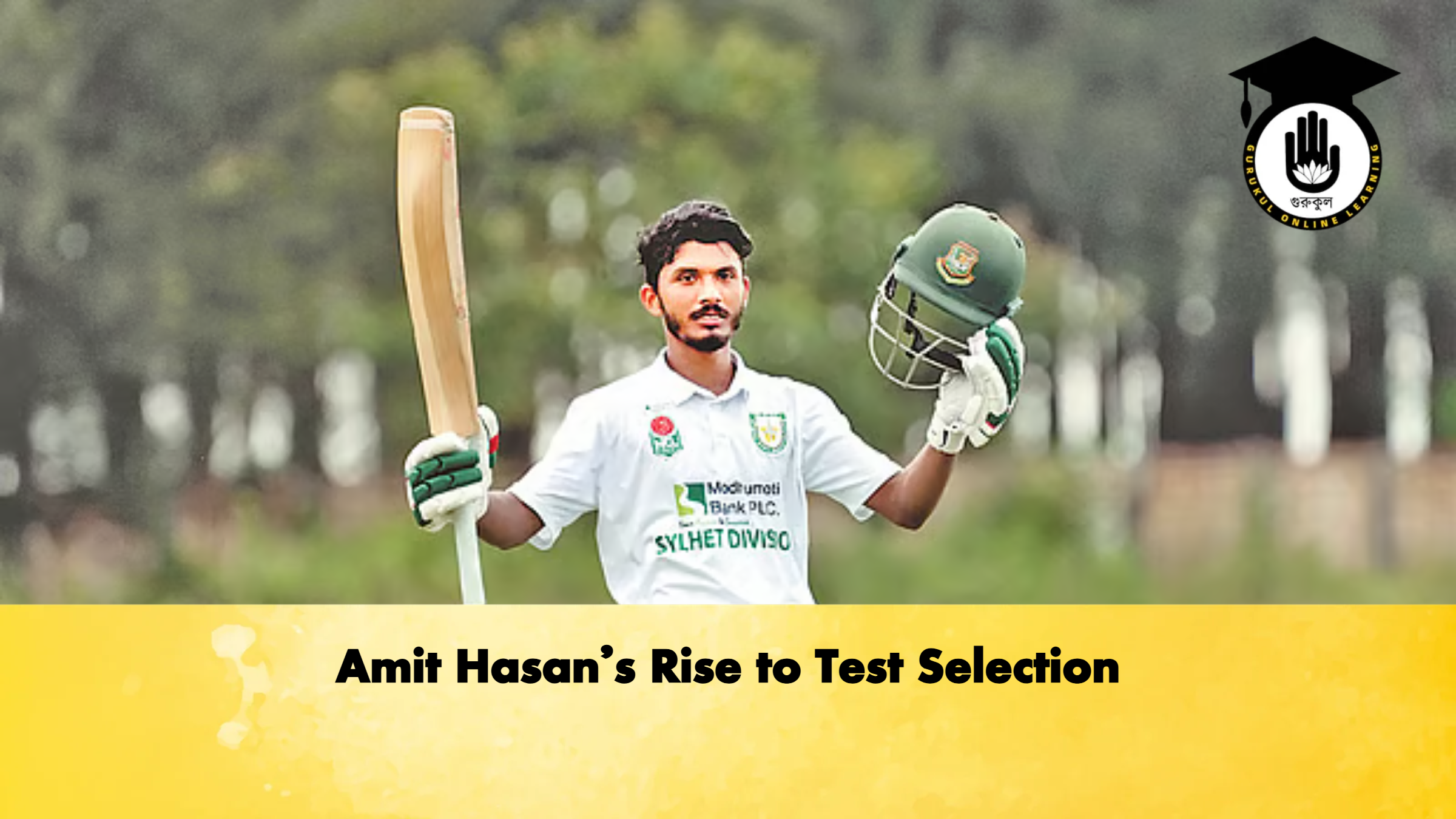 Amit Hasans Rise to Test Selection Cricket Gurukul, GOLN