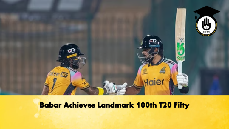 Babar Achieves Landmark 100th T20 Fifty Cricket Gurukul, GOLN