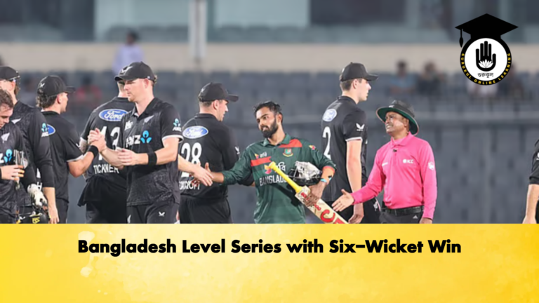 Bangladesh Level Series with Six Wicket Win 2 Cricket Gurukul, GOLN