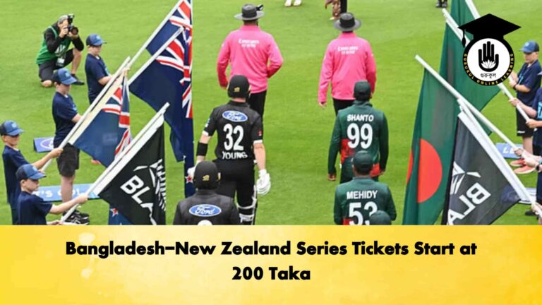 Bangladesh-New Zealand Series Tickets Start at 200 Taka