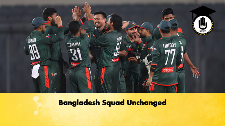 Bangladesh Squad Unchanged Cricket Gurukul, GOLN