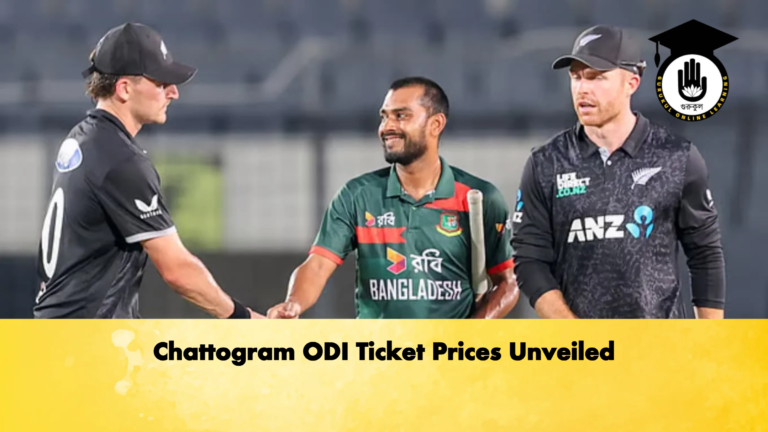 Chattogram ODI Ticket Prices Unveiled Cricket Gurukul, GOLN
