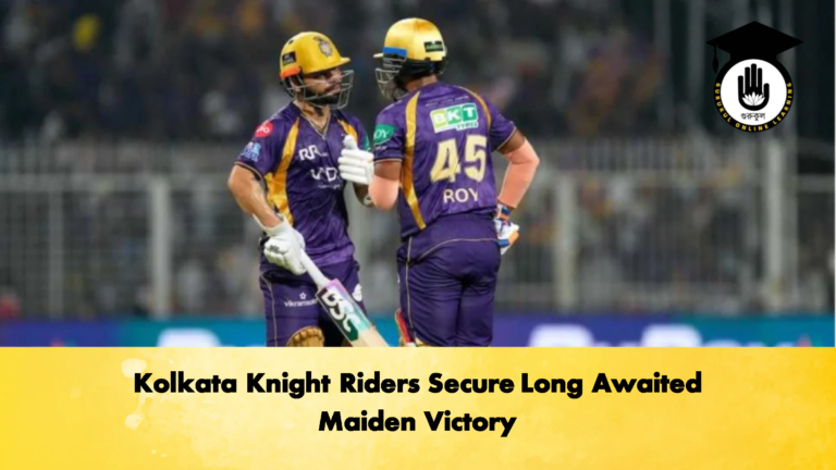 Kolkata Knight Riders Secure Long Awaited Maiden Victory Cricket Gurukul, GOLN