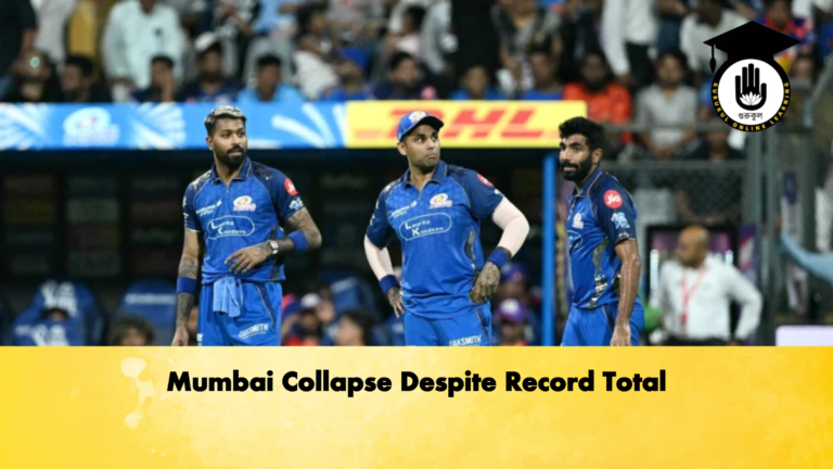 Mumbai Collapse Despite Record Total Cricket Gurukul, GOLN