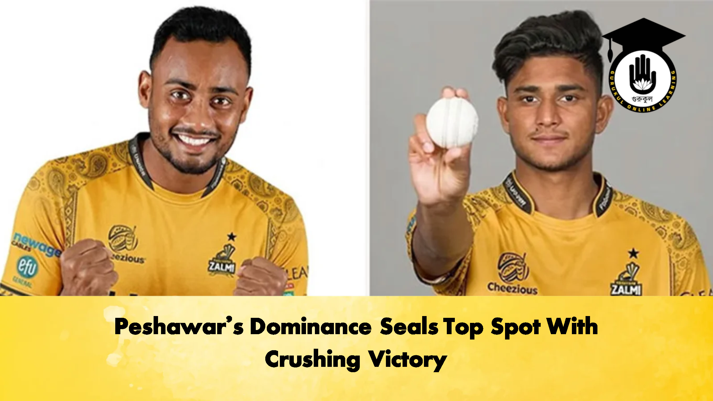 Peshawars Dominance Seals Top Spot With Crushing Victory Cricket Gurukul, GOLN