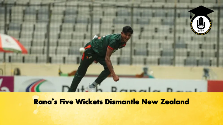 Ranas Five Wickets Dismantle New Zealand Cricket Gurukul, GOLN