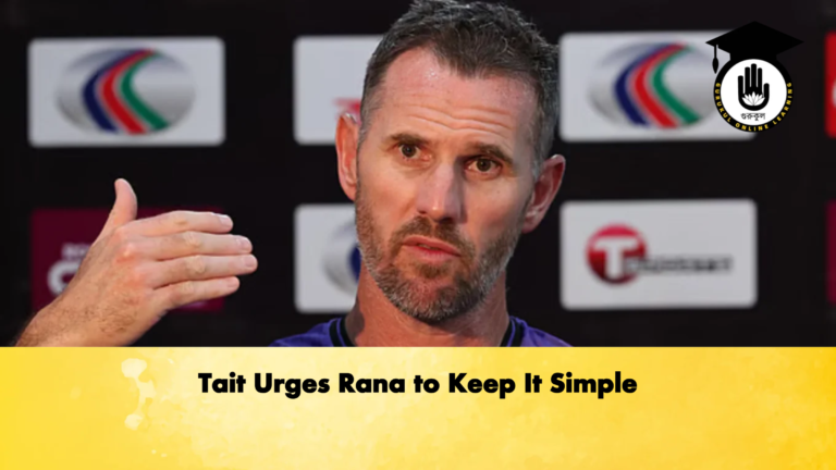 Tait Urges Rana to Keep It Simple Cricket Gurukul, GOLN